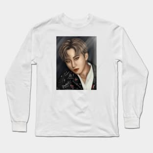 Seo Changbin , Doodle, Stray kids Long Sleeve T-Shirt